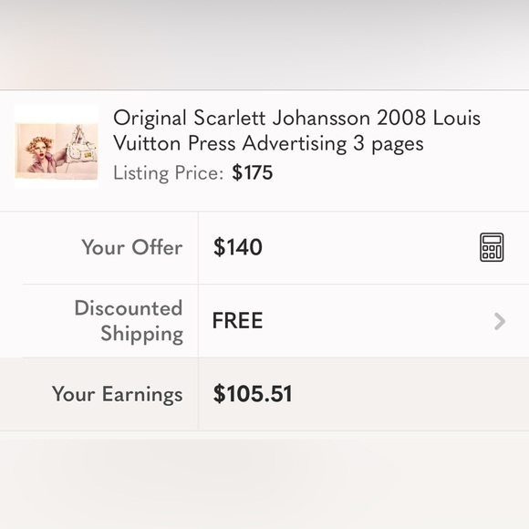 Original Scarlett Johansson 2008 Louis Vuitton Press Advertising 3 pages - Picture 5 of 5